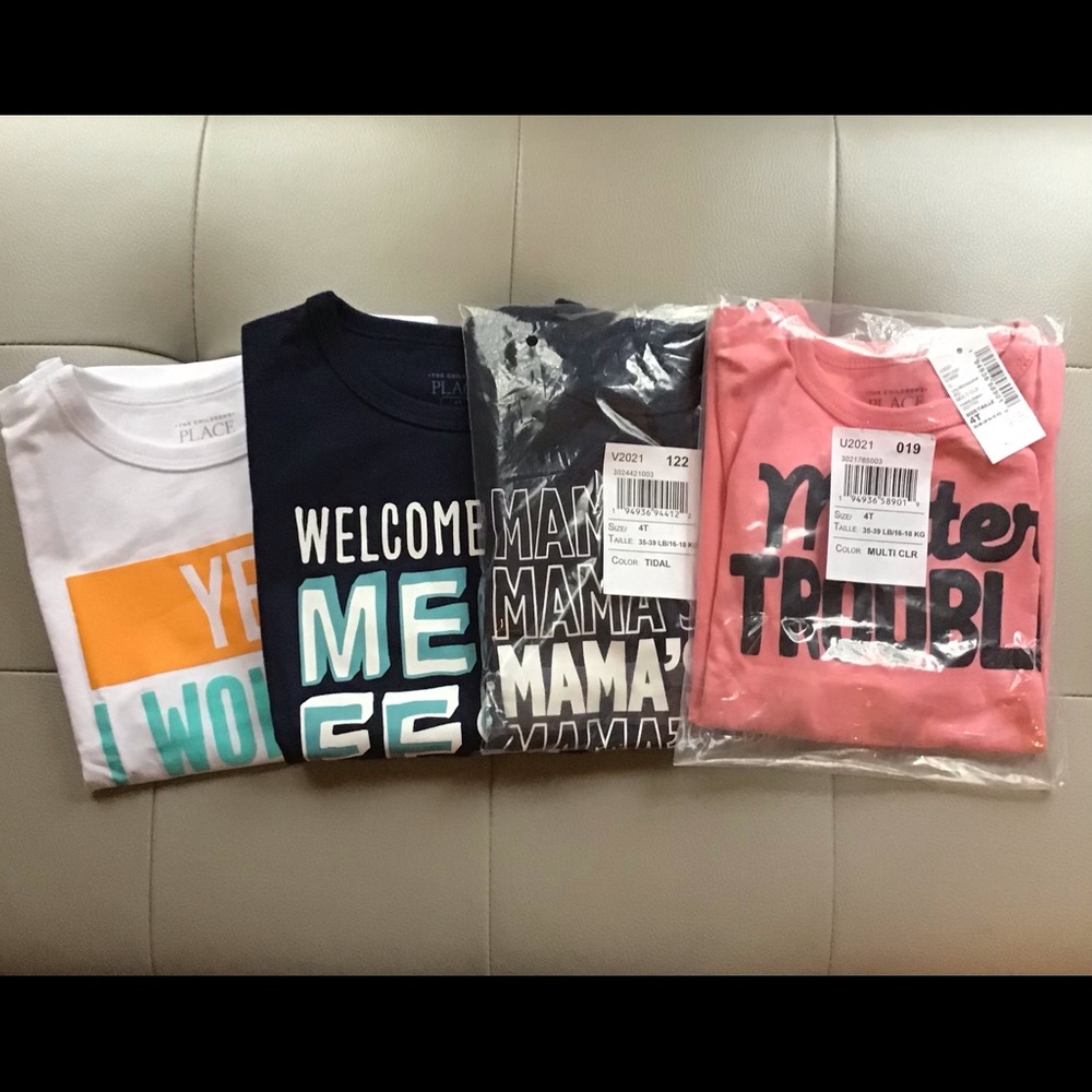 The Children’s Place Boy’s Short Sleeved T-Shirts - 4T